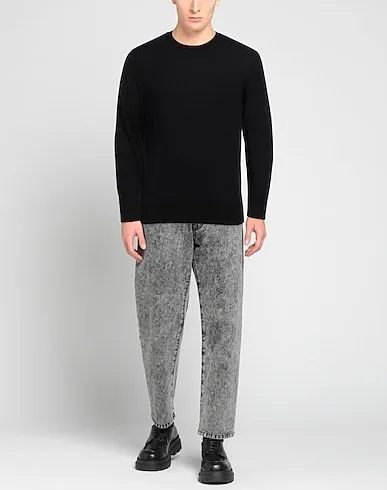 Ermenegildo Zegna  |Crew Neck Pullovers Wool Long Sleeves Plain Oversized Luxury