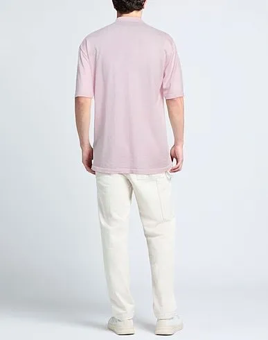 Ermenegildo Zegna  |Crew Neck Pullovers Wool Plain Short Sleeves Oversized