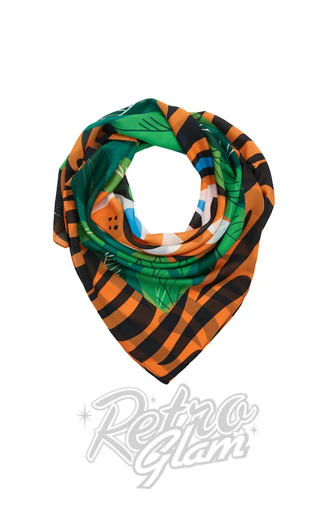 Erstwilder Pete Cromer Large Square Scarf - Tiger left only