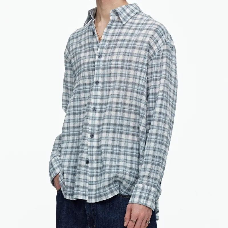 Fallett  |Tartan Street Style Long Sleeves Cotton Logo Shirts