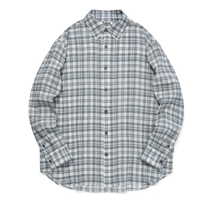 Fallett  |Tartan Street Style Long Sleeves Cotton Logo Shirts