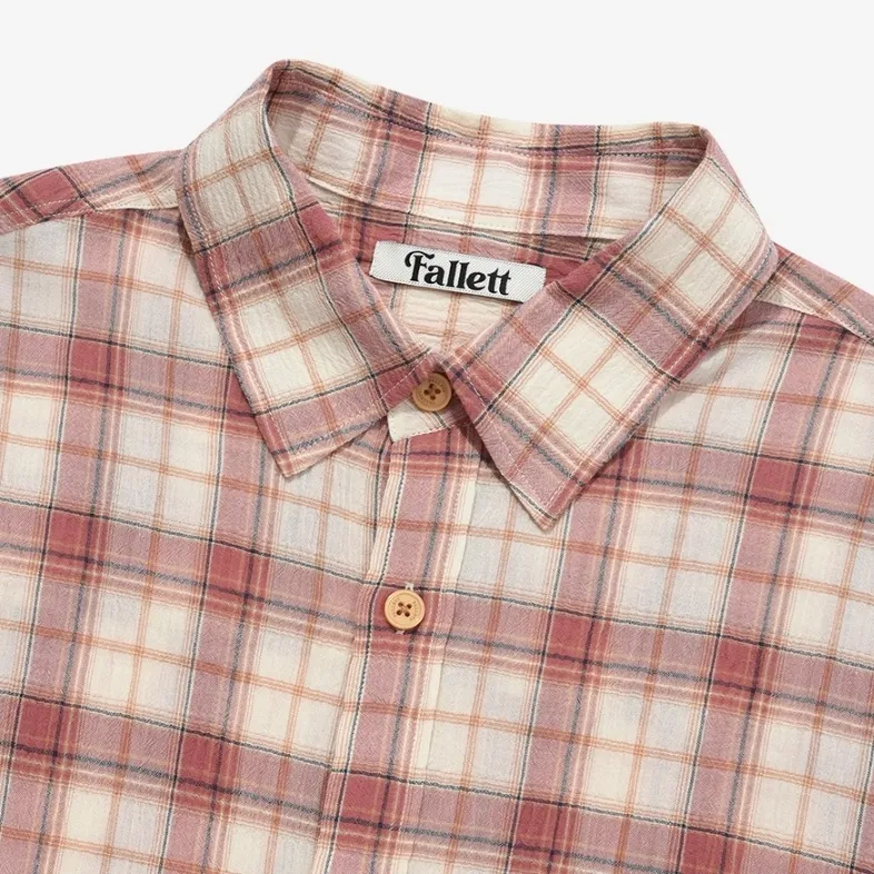 Fallett  |Tartan Street Style Long Sleeves Cotton Logo Shirts