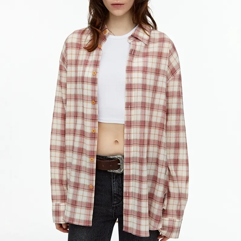 Fallett  |Tartan Street Style Long Sleeves Cotton Logo Shirts