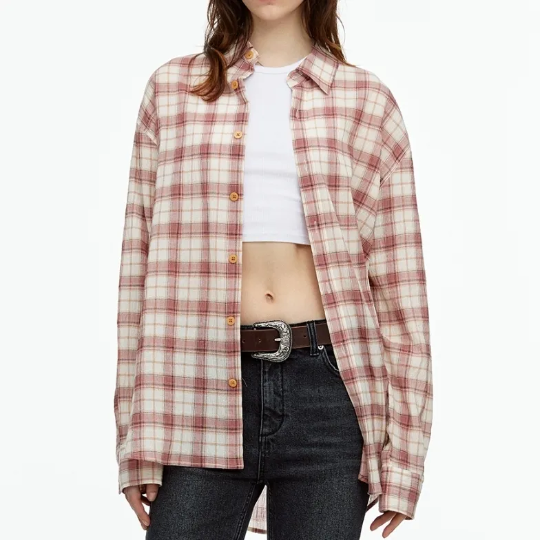 Fallett  |Tartan Street Style Long Sleeves Cotton Logo Shirts