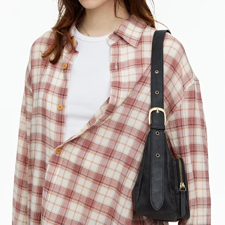 Fallett  |Tartan Street Style Long Sleeves Cotton Logo Shirts