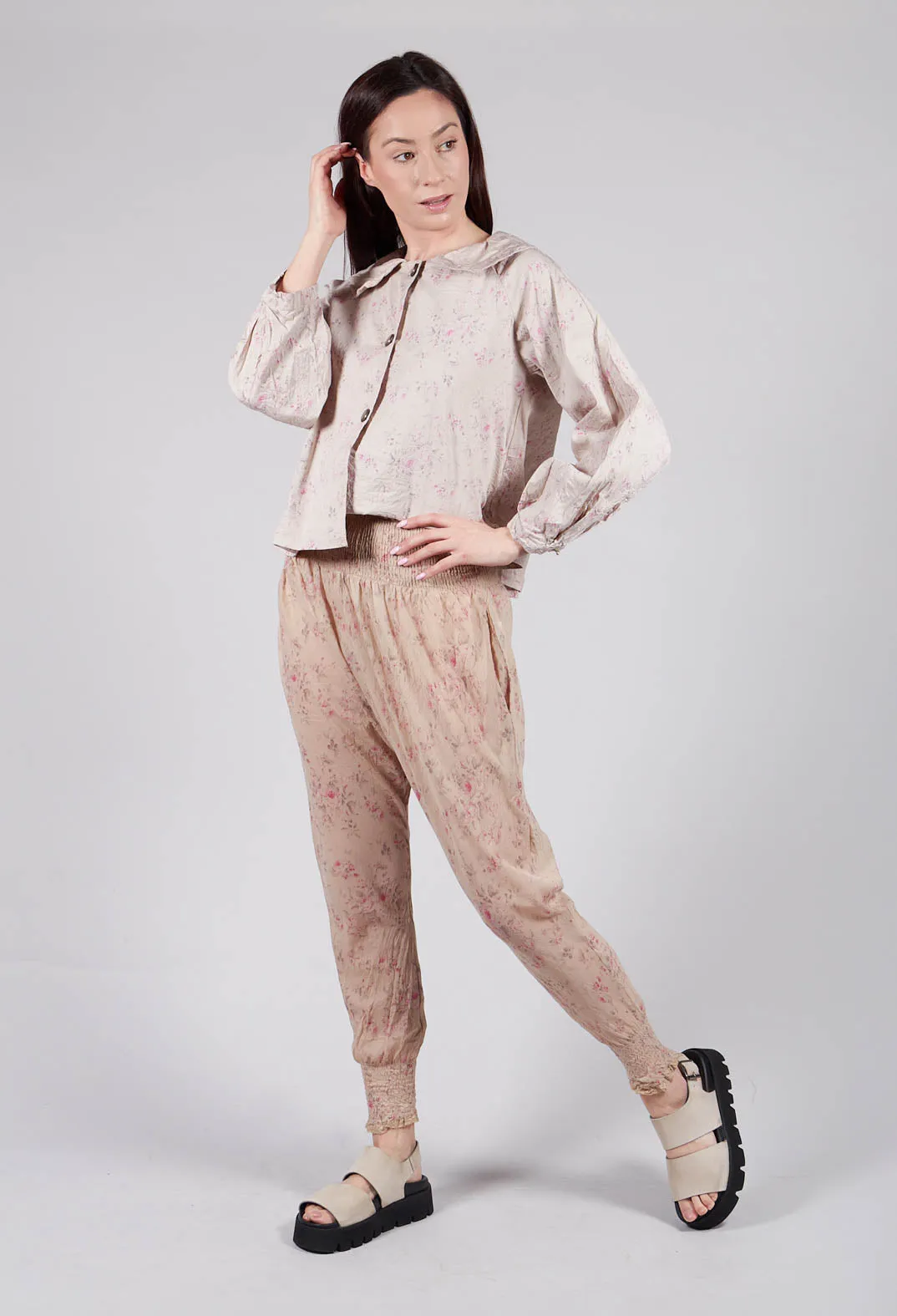 FanFan Trousers in Liberty Beige Print