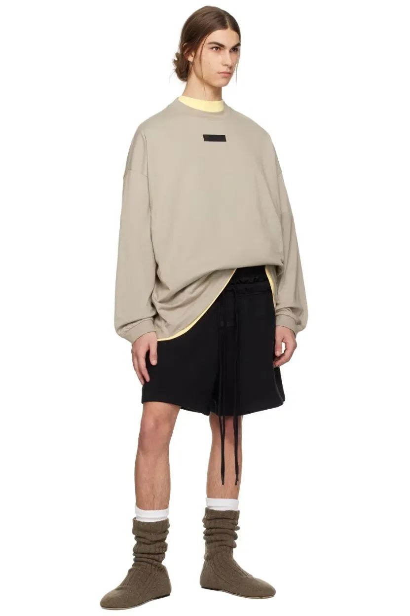 FEAR OF GOD  |Crew Neck Street Style Long Sleeves Plain Cotton