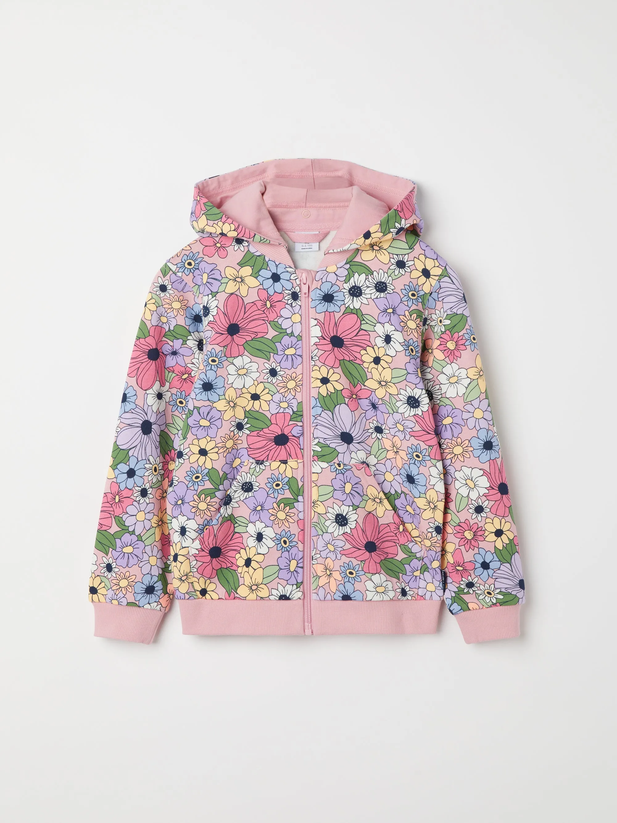 Floral Print Kids Hoodie