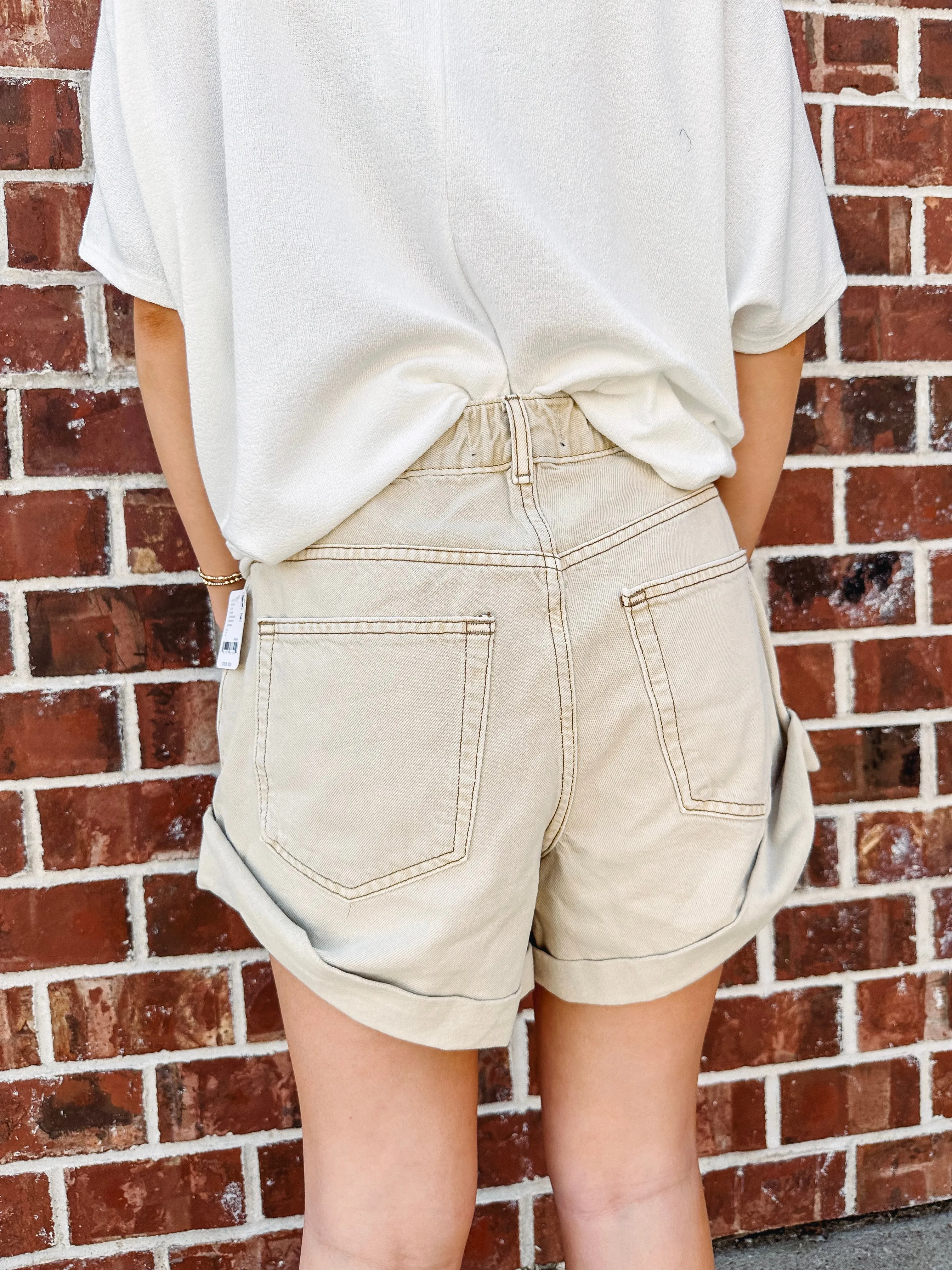 Free People Danni Short-- Ecru