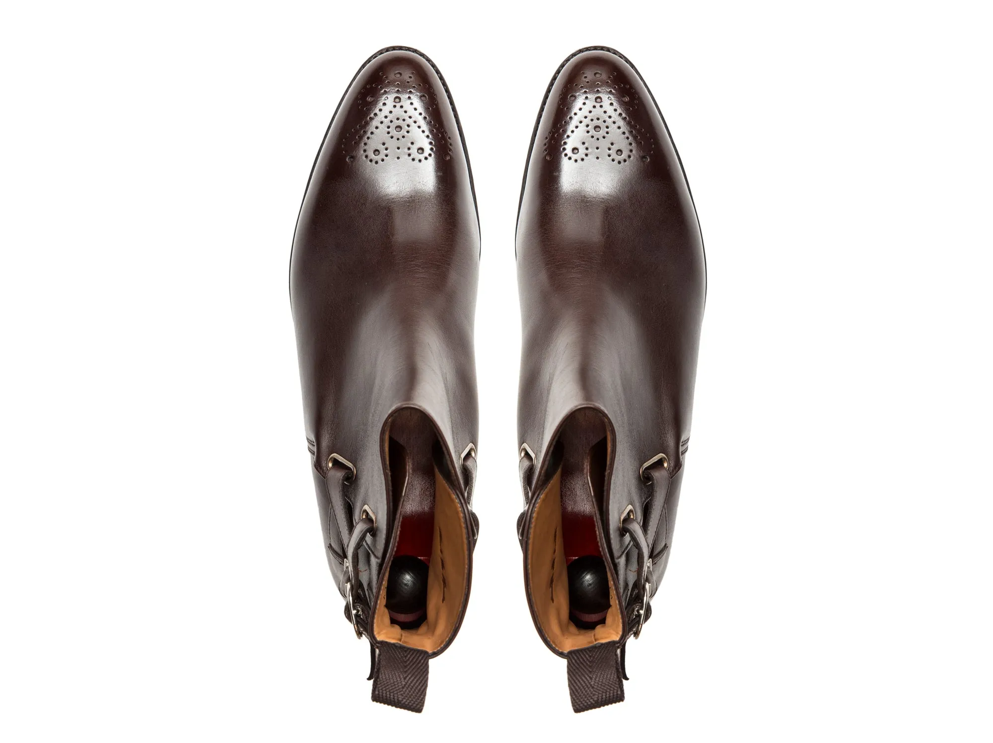 Genesee - MTO - Dark Brown Calf With Medallion - LPB Last - Double Leather Sole