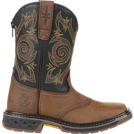 Georgia Boot Carbo-Tec LT Little Kids Pull-On Saddle Boot