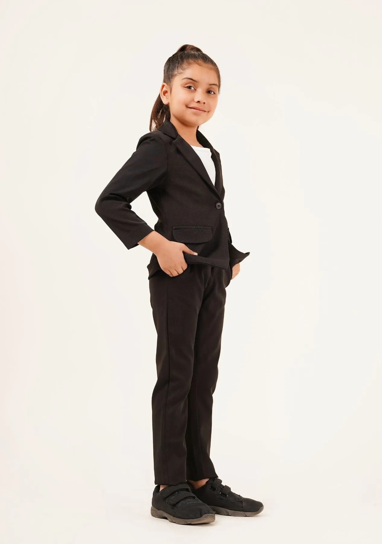 Girls Blazer - Black