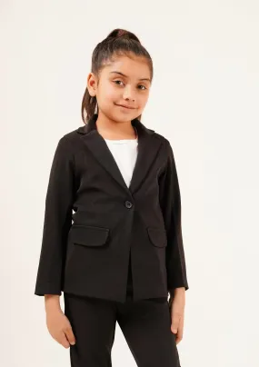 Girls Blazer - Black