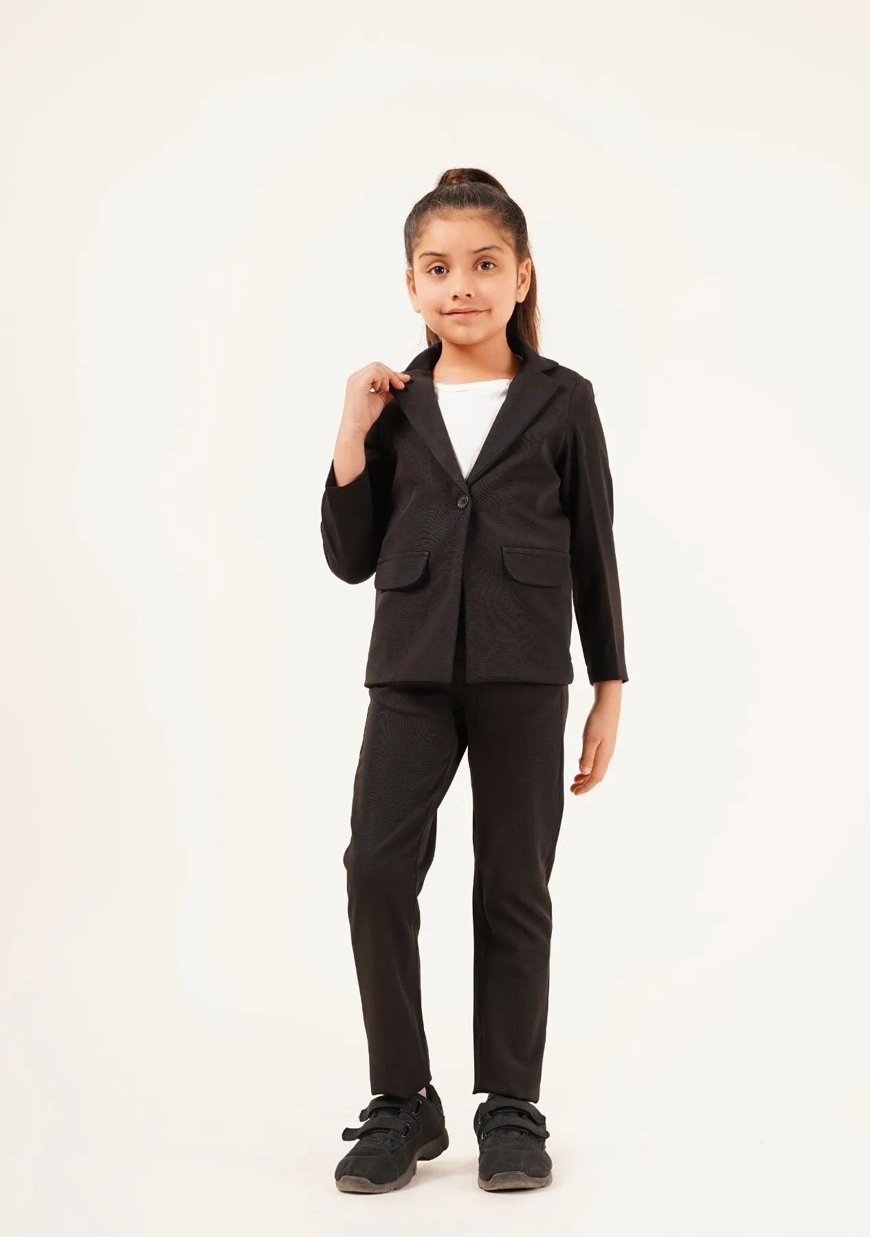 Girls Blazer - Black