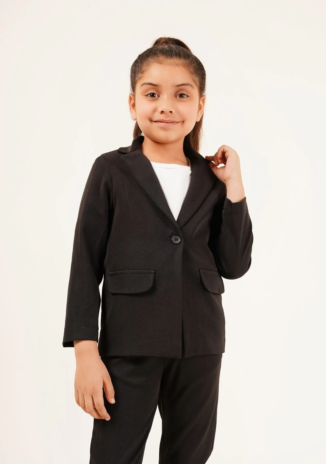 Girls Blazer - Black