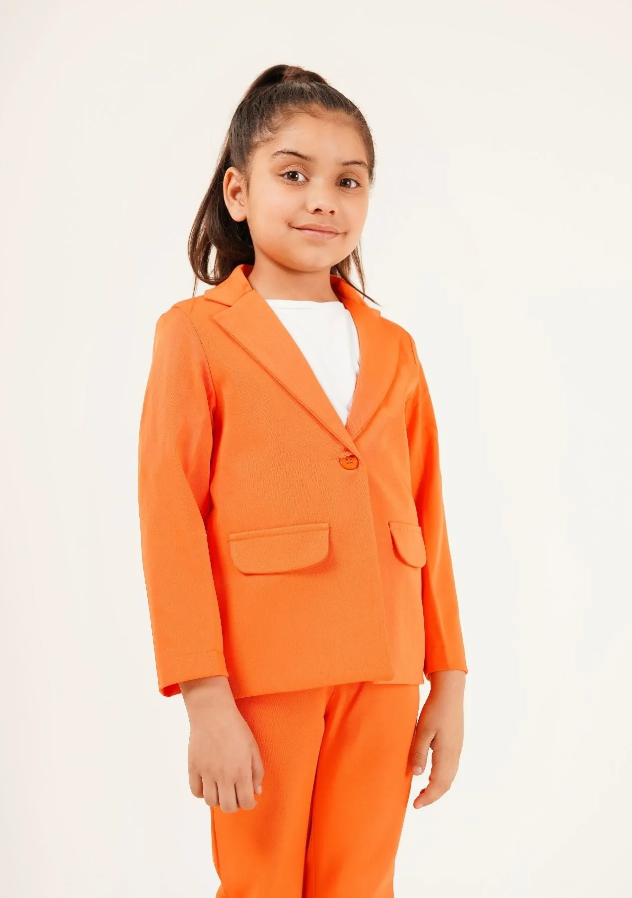 Girls Blazer - Orange