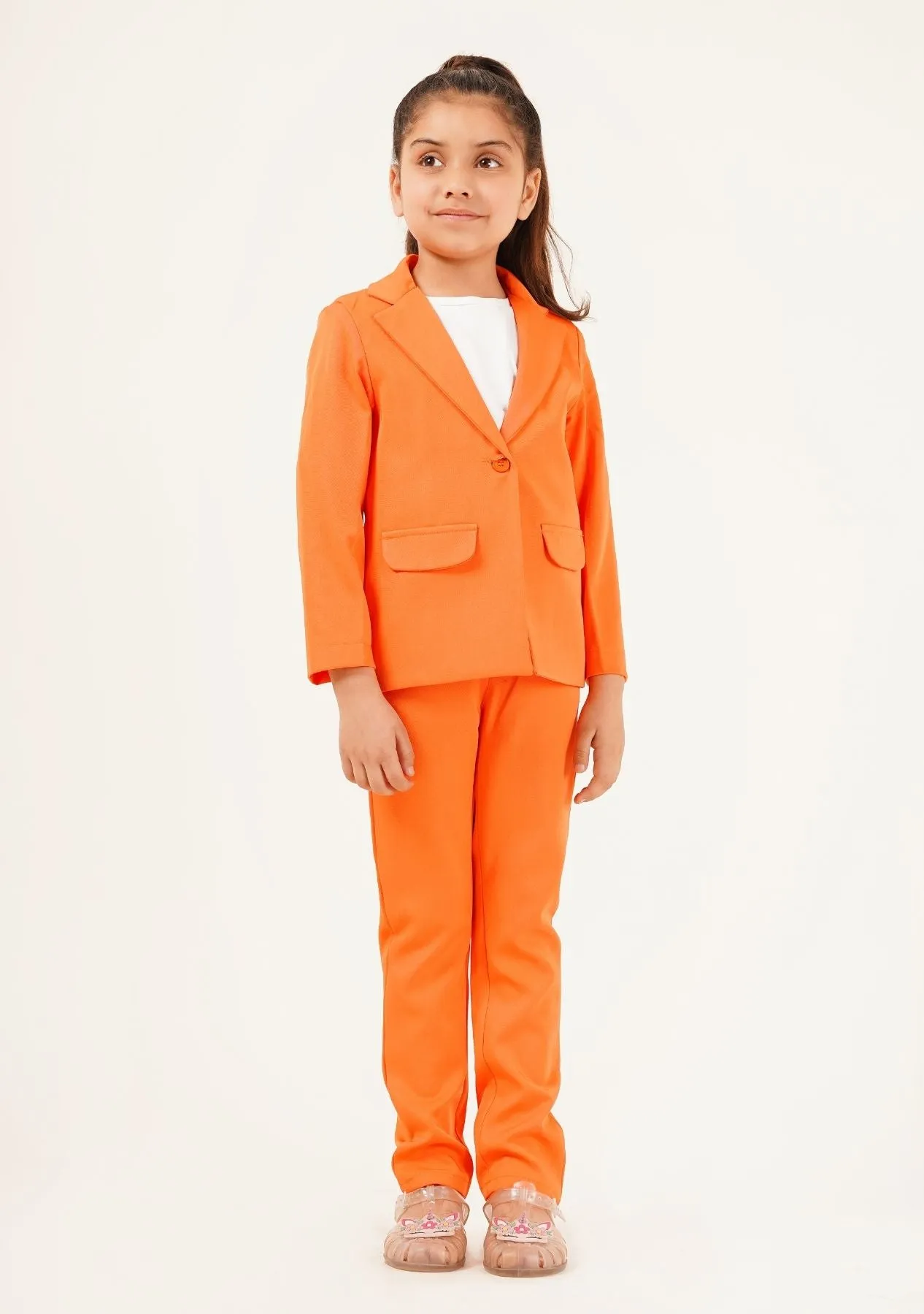 Girls Blazer - Orange