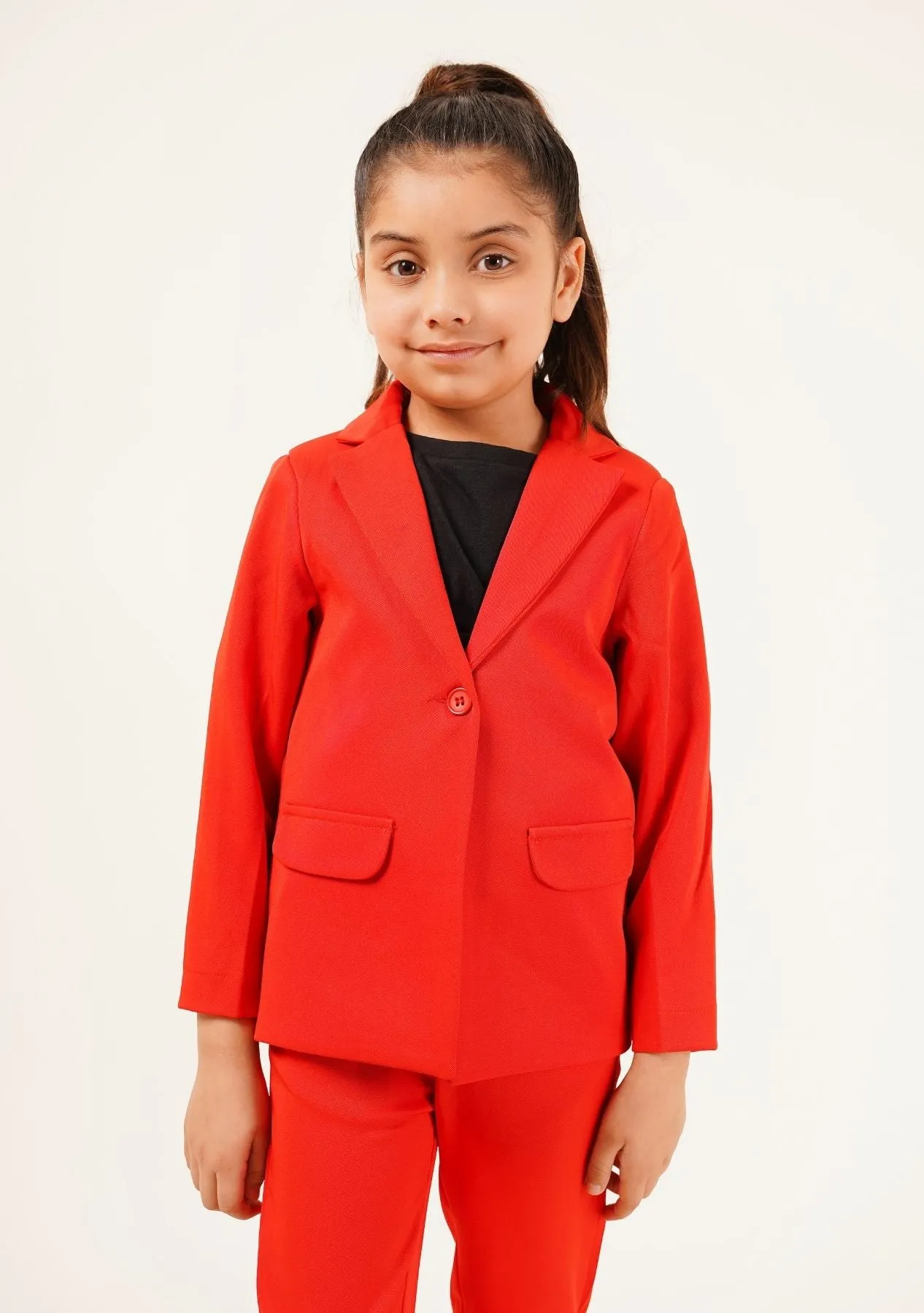 Girls Blazer - Red