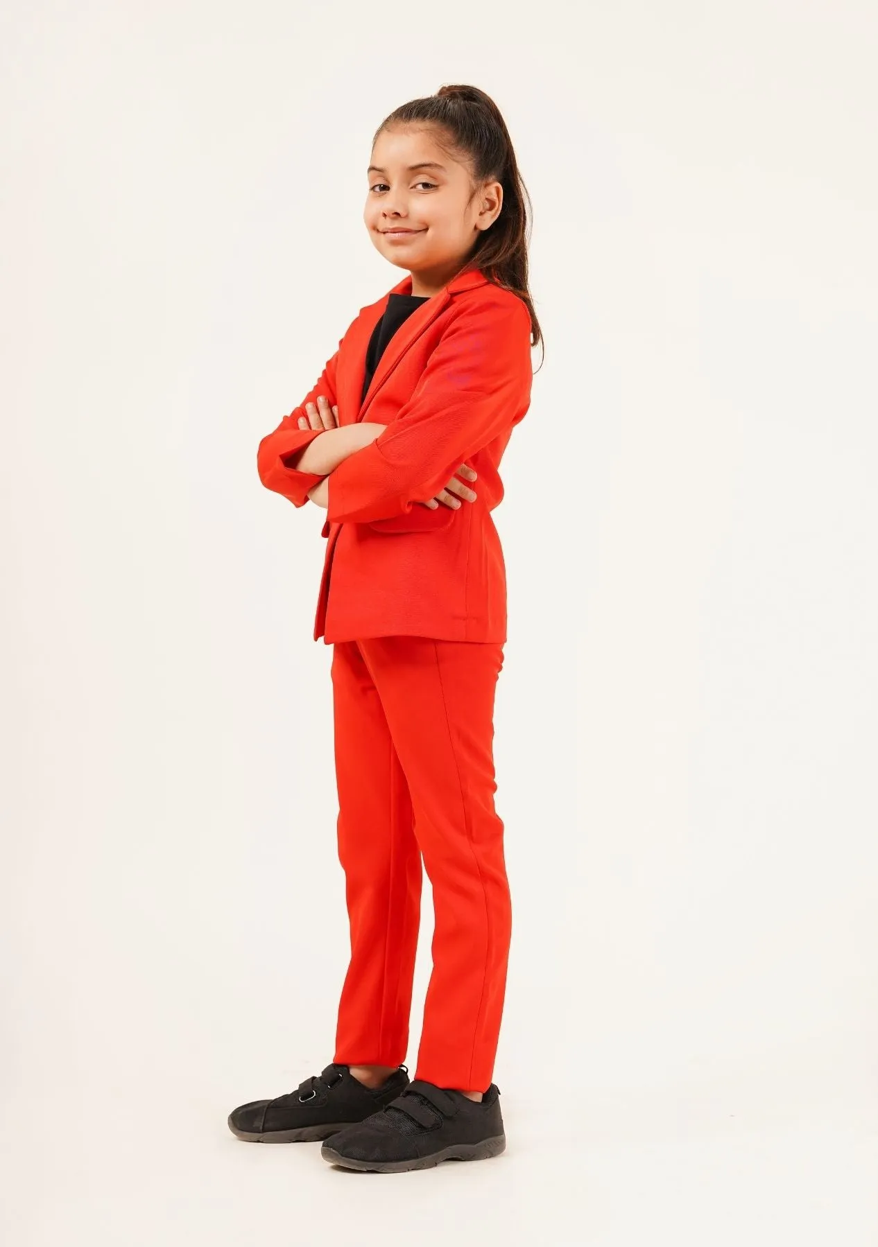 Girls Blazer - Red