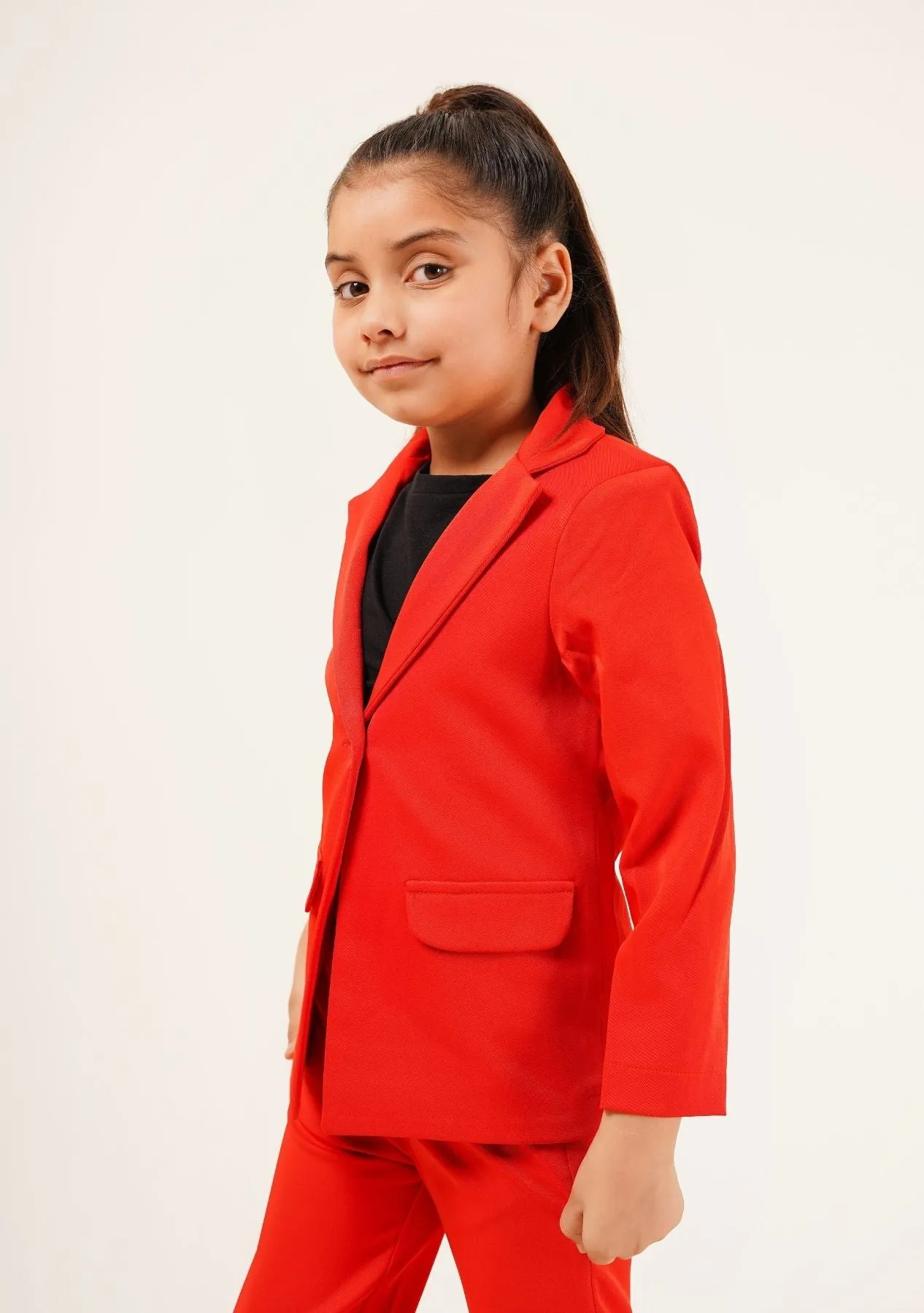 Girls Blazer - Red