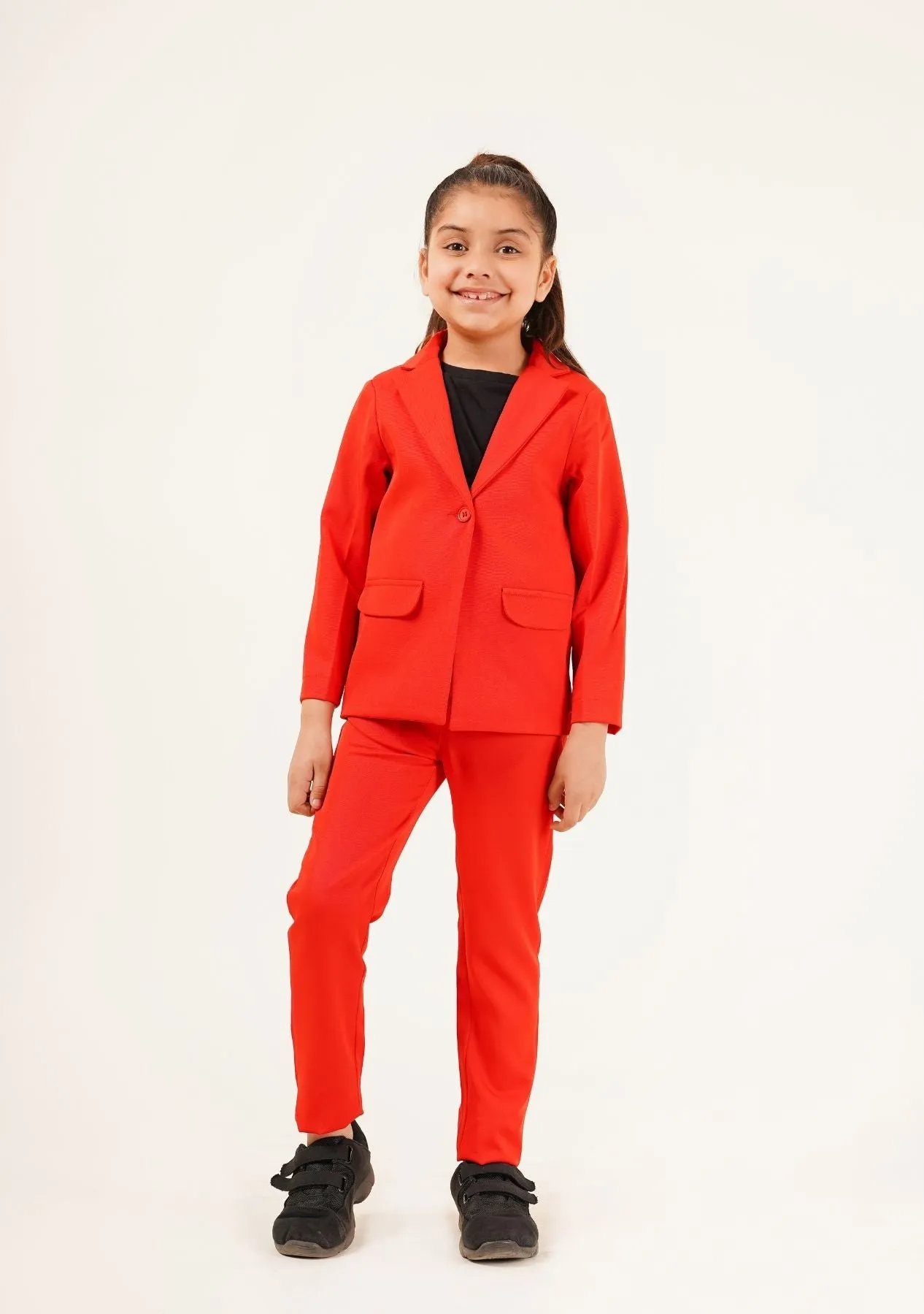 Girls Blazer - Red