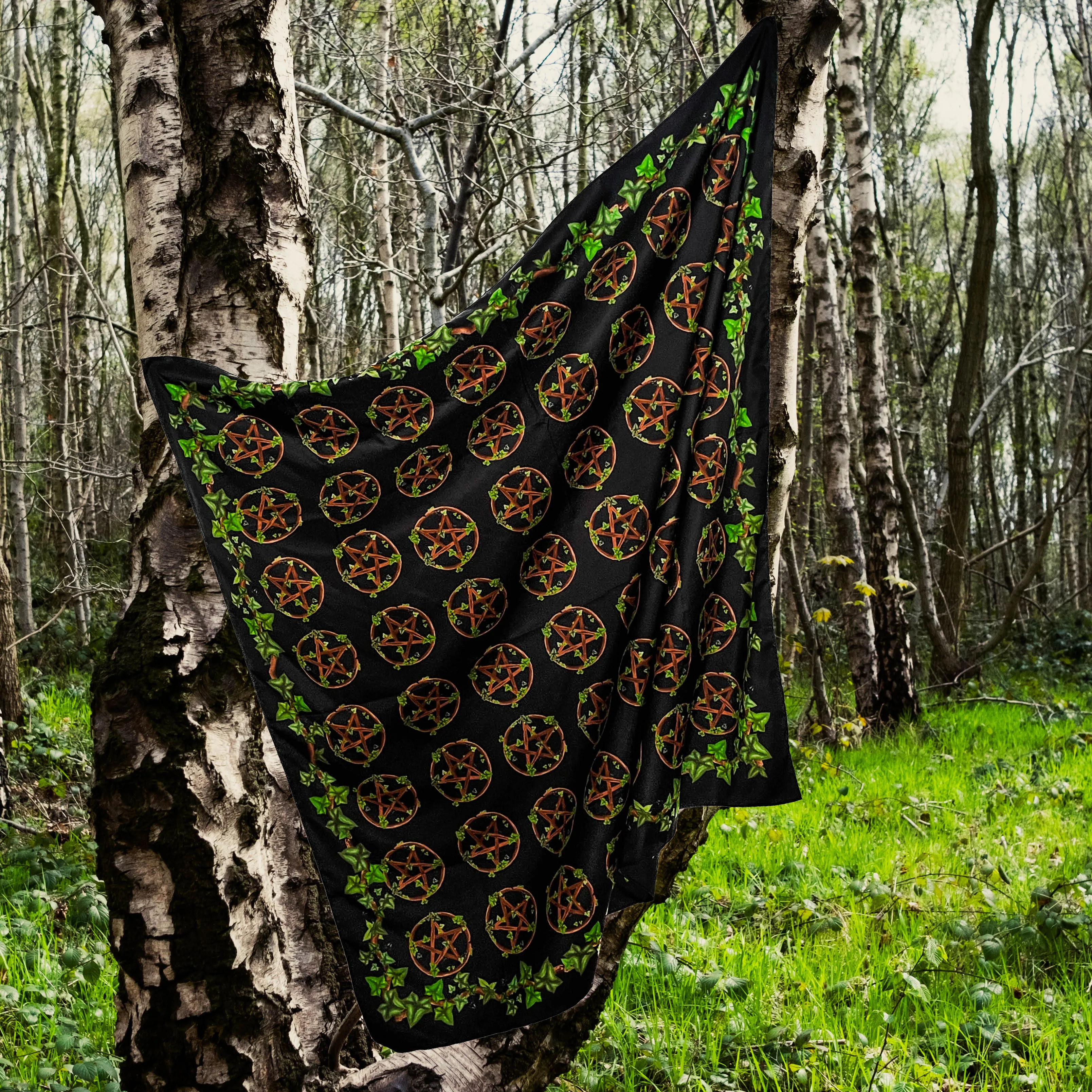 Green Witch Pentacle Headscarf