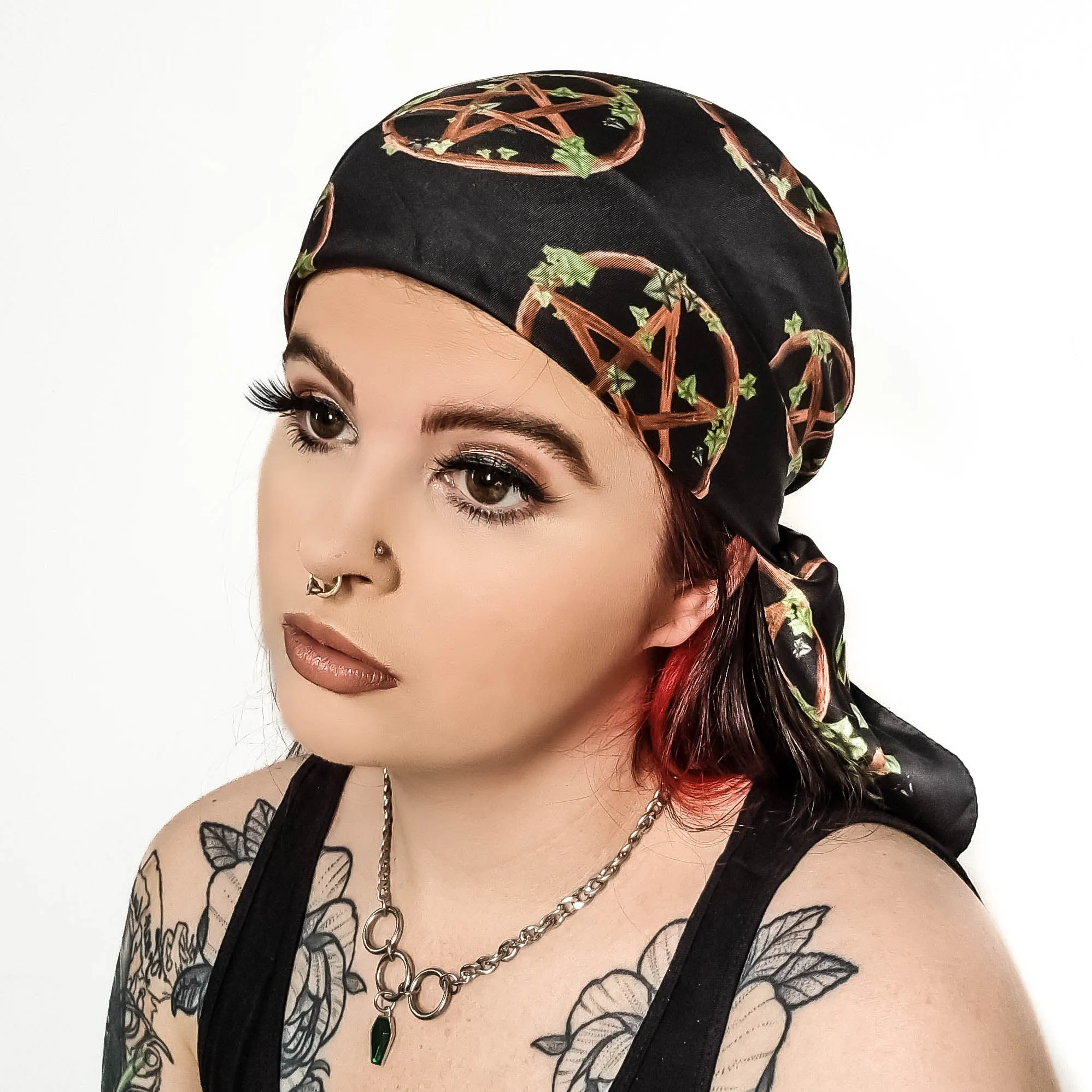 Green Witch Pentacle Headscarf