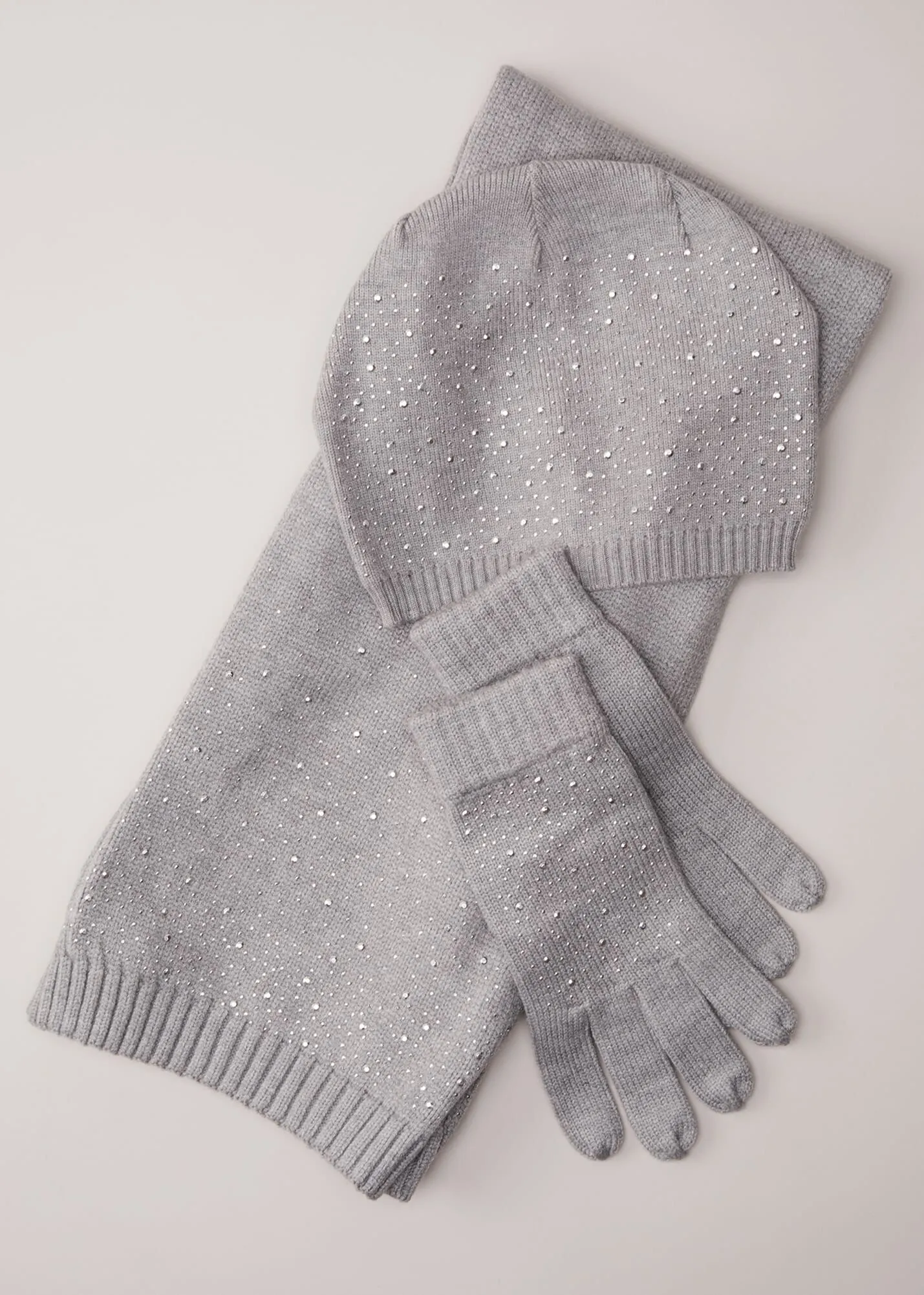 Grey Sparkly Scarf