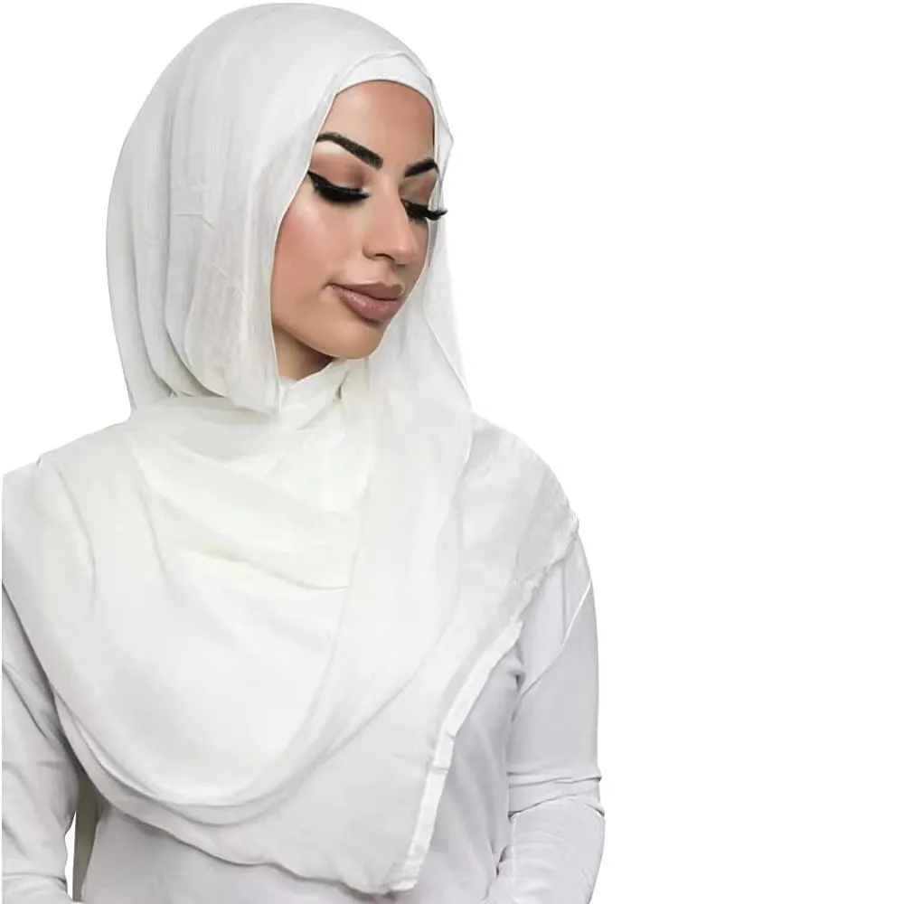 High-Quality Muslim Fashion Head Scarf Head Wraps 185x85cm