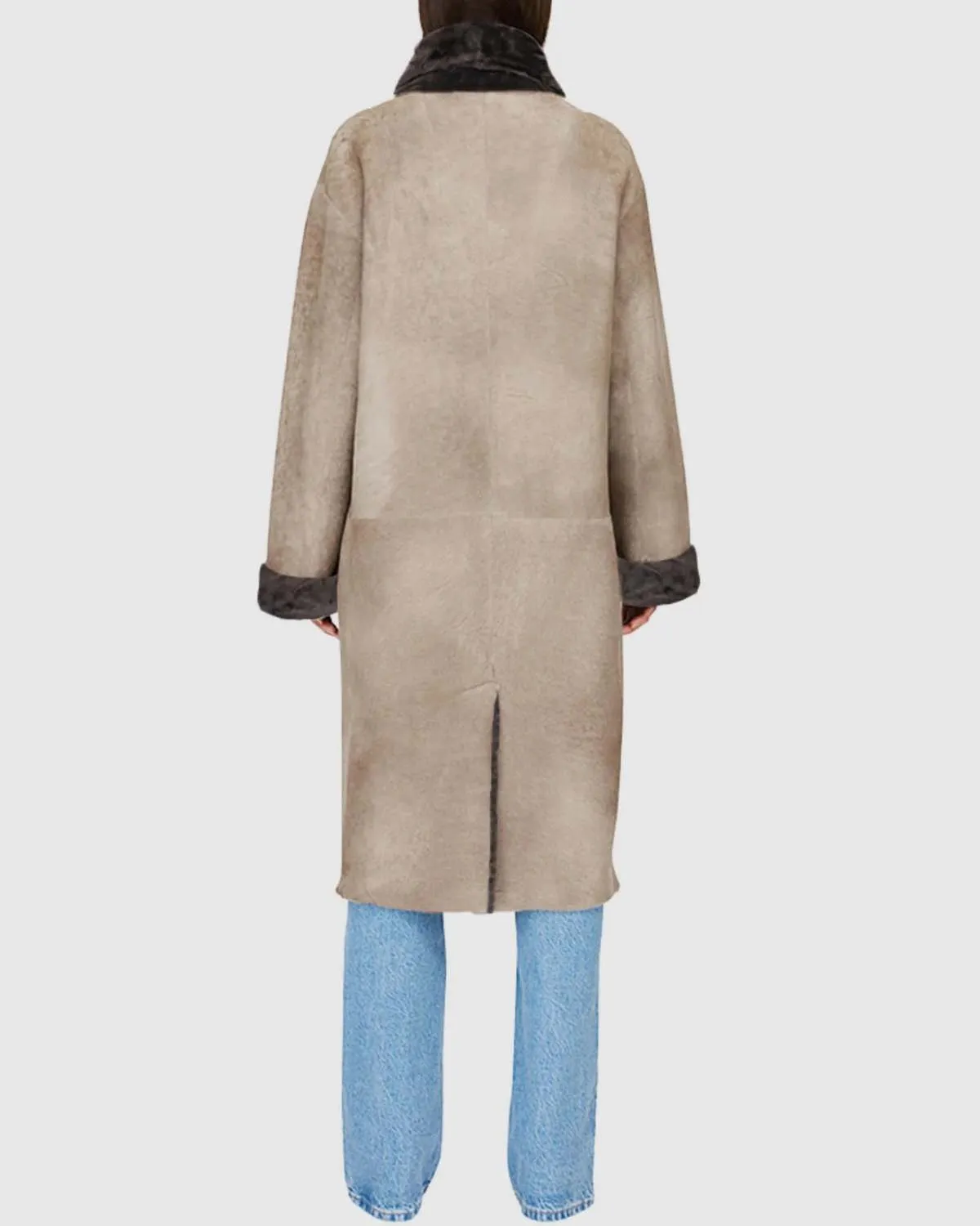 HiSO Elle Shearling Coat - Smoked Quartz