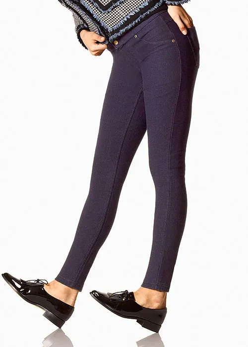 Hue Fleece Lined Denim Leggings ()