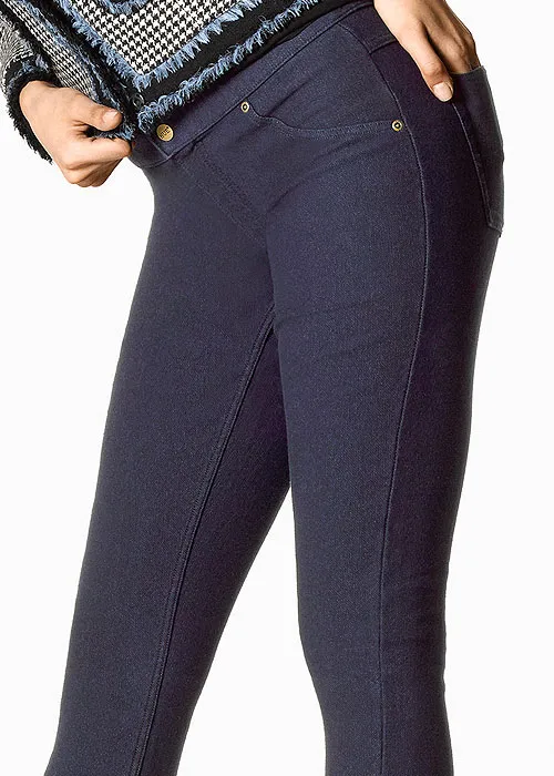 Hue Fleece Lined Denim Leggings ()