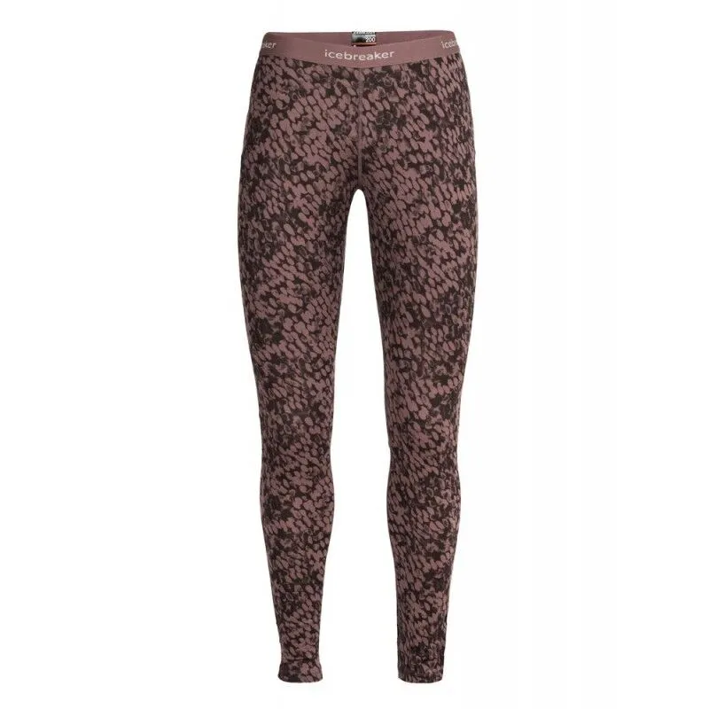 icebreaker  200 Oasis Leggings Forest Shadows - Intimo lana merinos - Donna