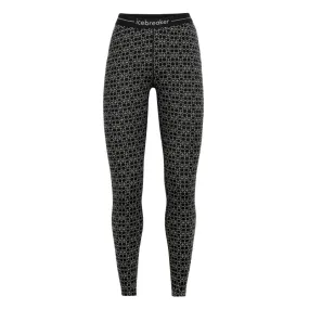 icebreaker  250 Vertex Leggings Alpine Geo - Intimo lana merinos - Donna