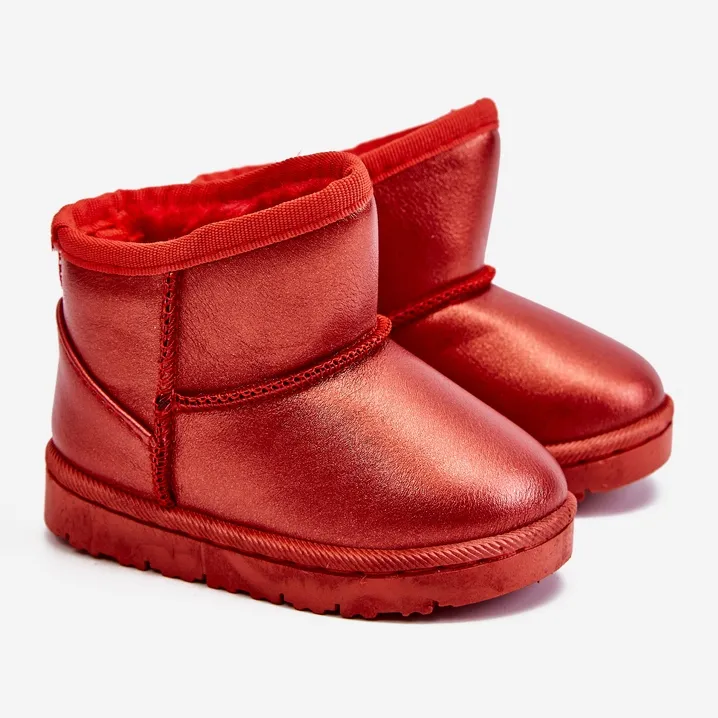 Insulated Children's Snow Boots Red Scooby