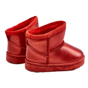 Insulated Children's Snow Boots Red Scooby