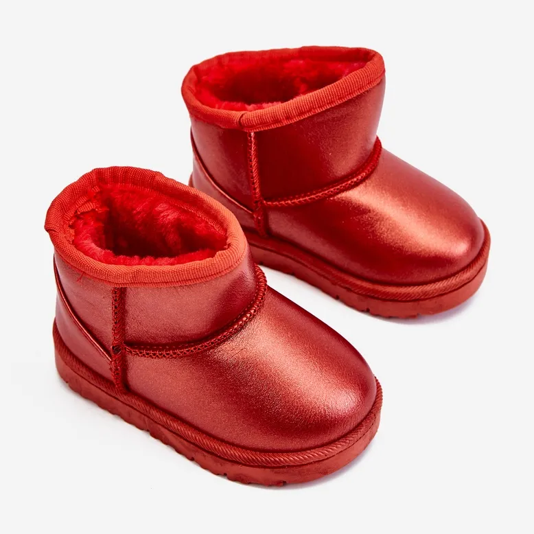 Insulated Children's Snow Boots Red Scooby