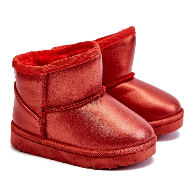 Insulated Children's Snow Boots Red Scooby