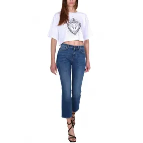 JEANS BOOT CUT IN TELA DENIM, BLU