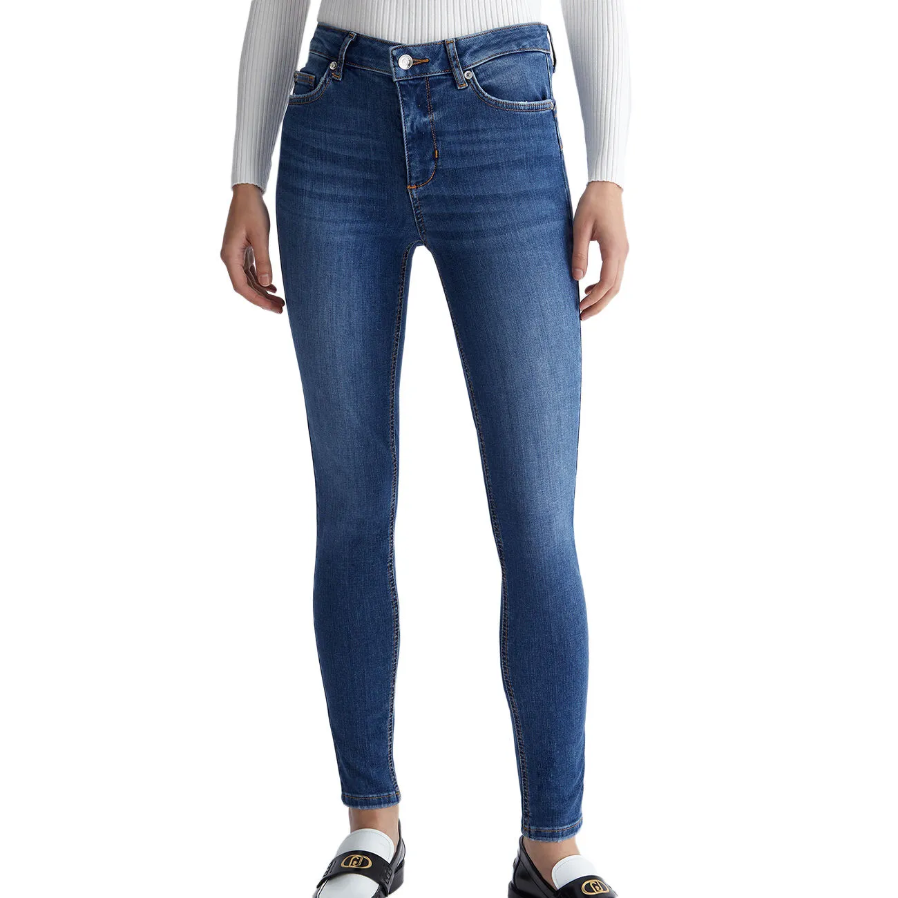 JEANS SKINNY DIVINE Donna Denim Blue