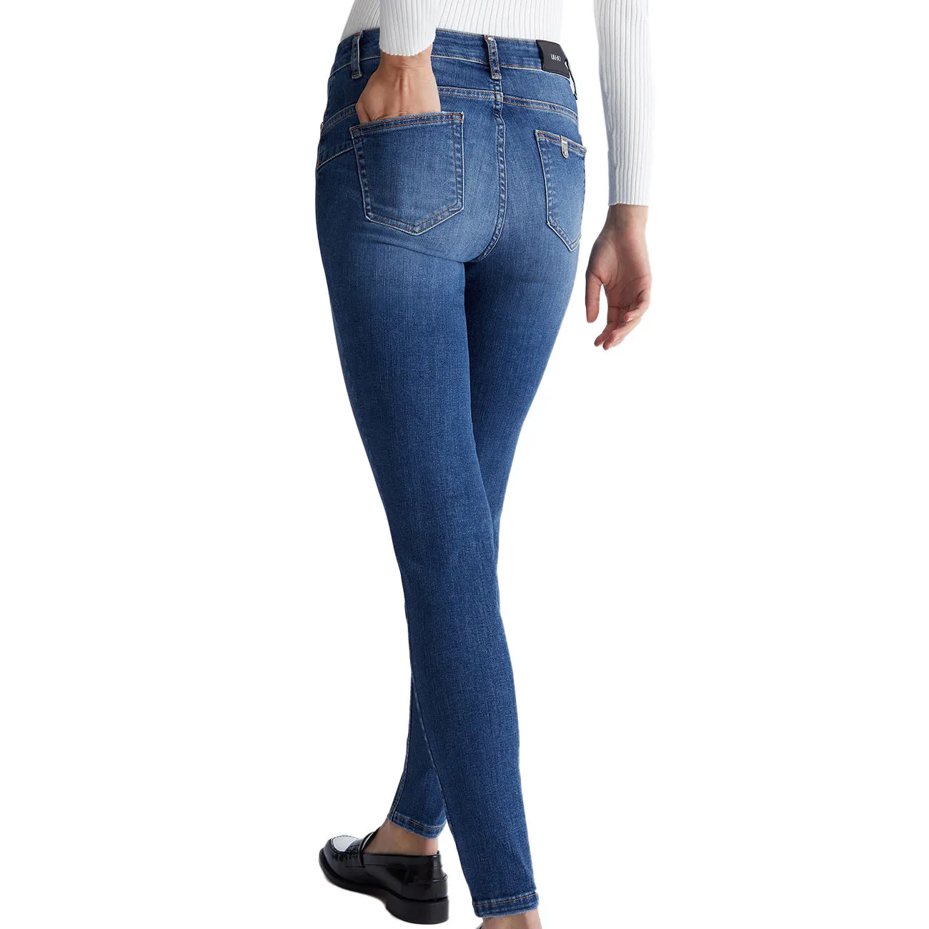 JEANS SKINNY DIVINE Donna Denim Blue