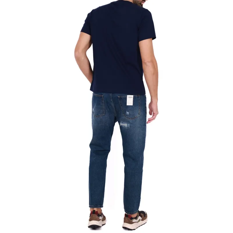 JEANS UOMO CON ROTTURE, BLU