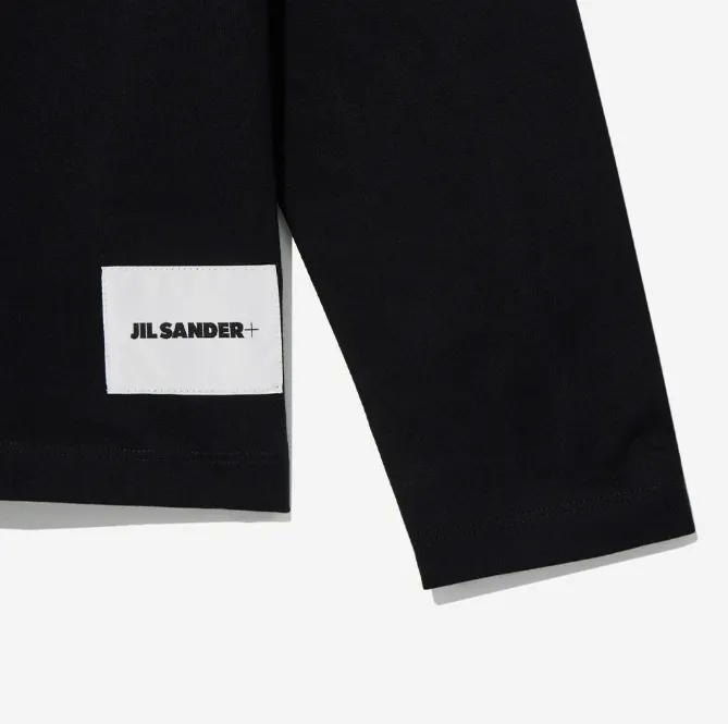 Jil Sander  |Crew Neck Street Style Long Sleeves Plain Cotton