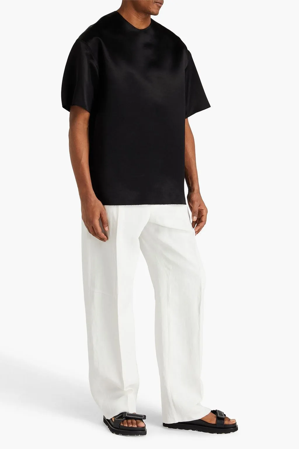 Jil Sander  |Pullovers Unisex Street Style U-Neck Plain Short Sleeves