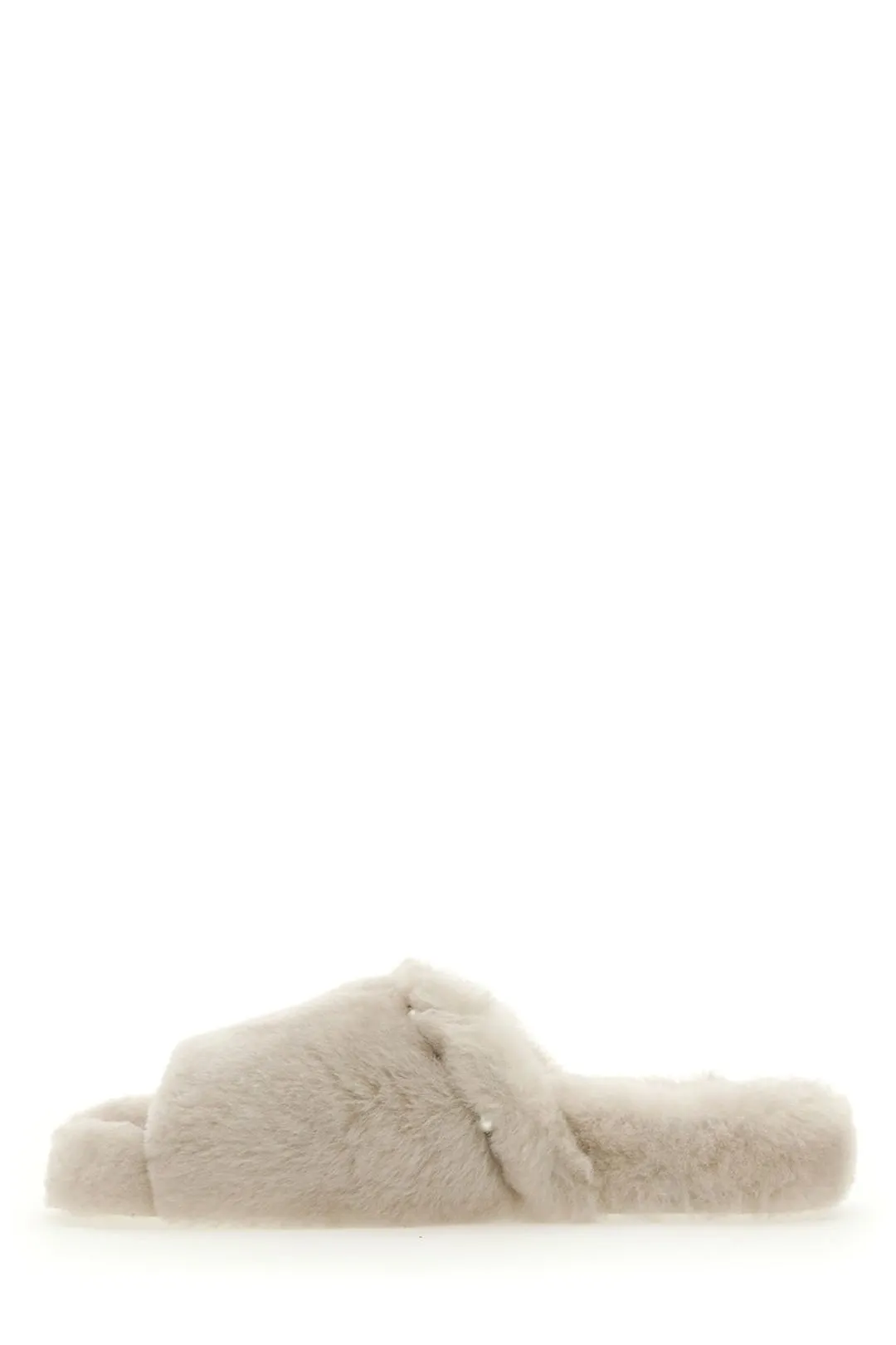 Jimmy Choo Embellished Shearling Sandals