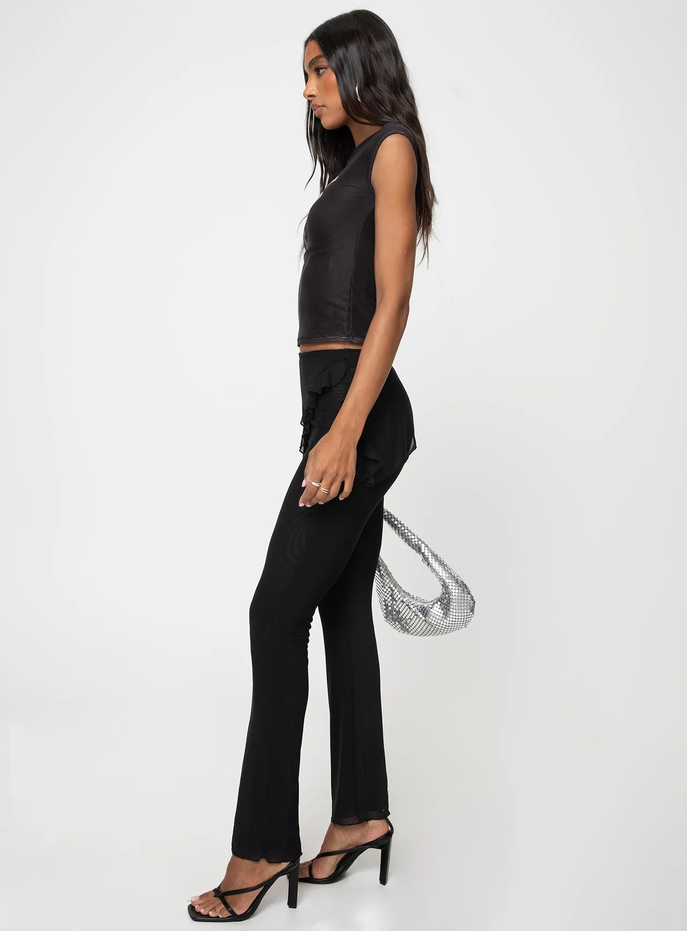 Julian Mesh Pants Black