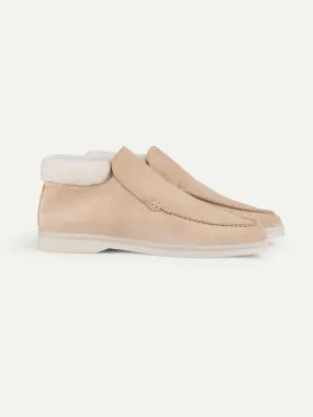 Lady Light Beige City Loafer Fur