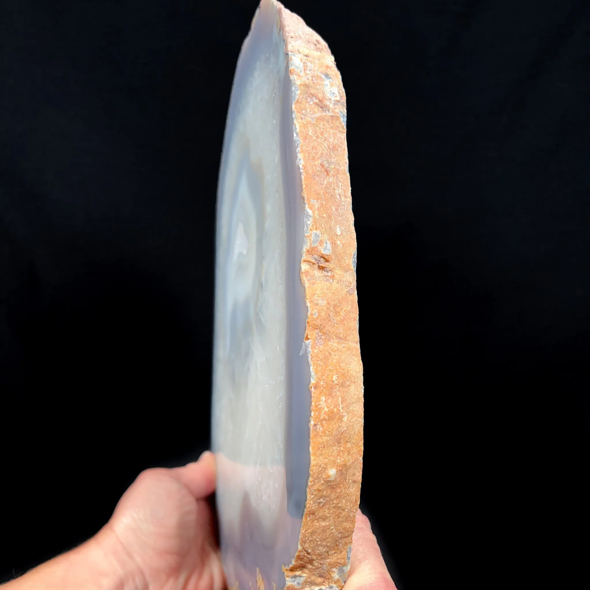 Large Chalcedony and Quartz Geode Slab