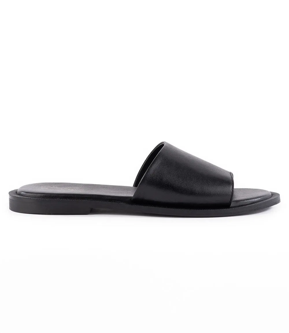 Leather Slide Sandals