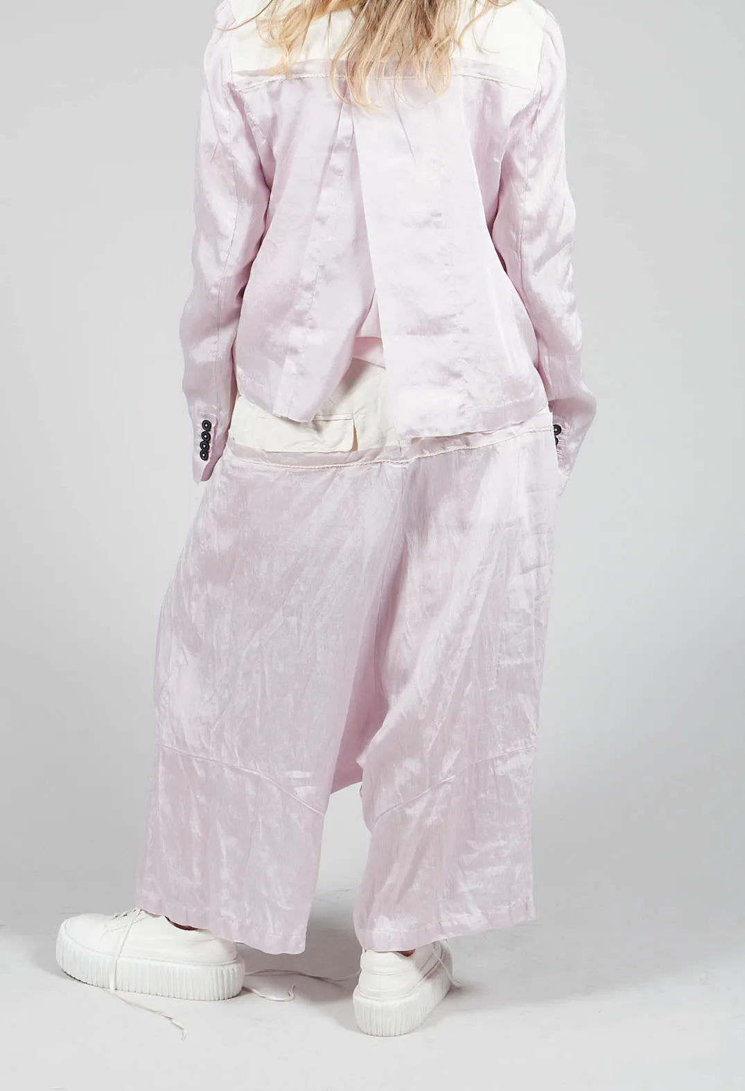 Lightwear Pleated Trousers in Rose 10%